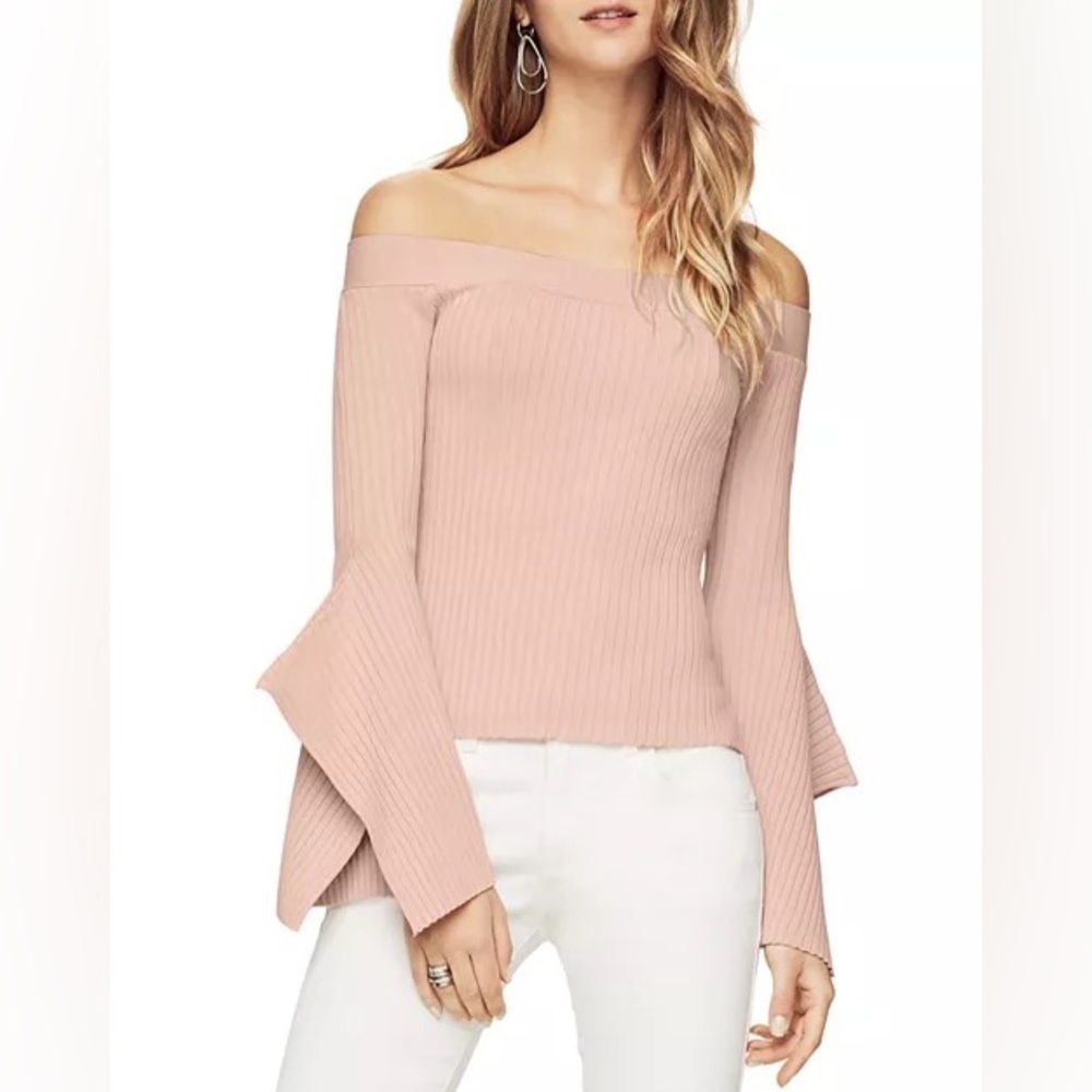 NWOT BCBG Off-shoulder Flare sleeve top